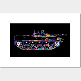 BMD4 amphibious infantry fighting vehicle tank Pop Art Posters and Art